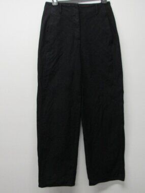 Aritzia Wilfred Free Ascendant Utility Pants Black High Rise Wide Leg Size 2